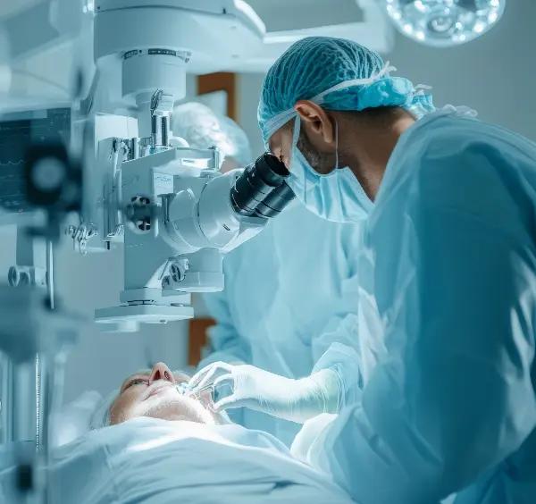 Nitrooční refrakční operace